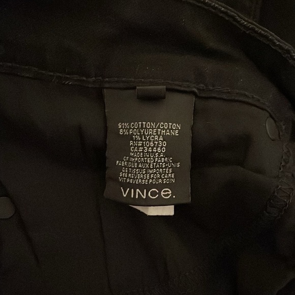 VINCE | Women’s Black Denim Skinny Ankle Zip Jeans Size 30 - Picture 7 of 8